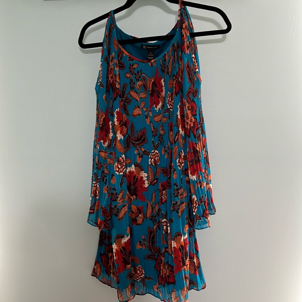Inc Bell sleeve open shoulder dress